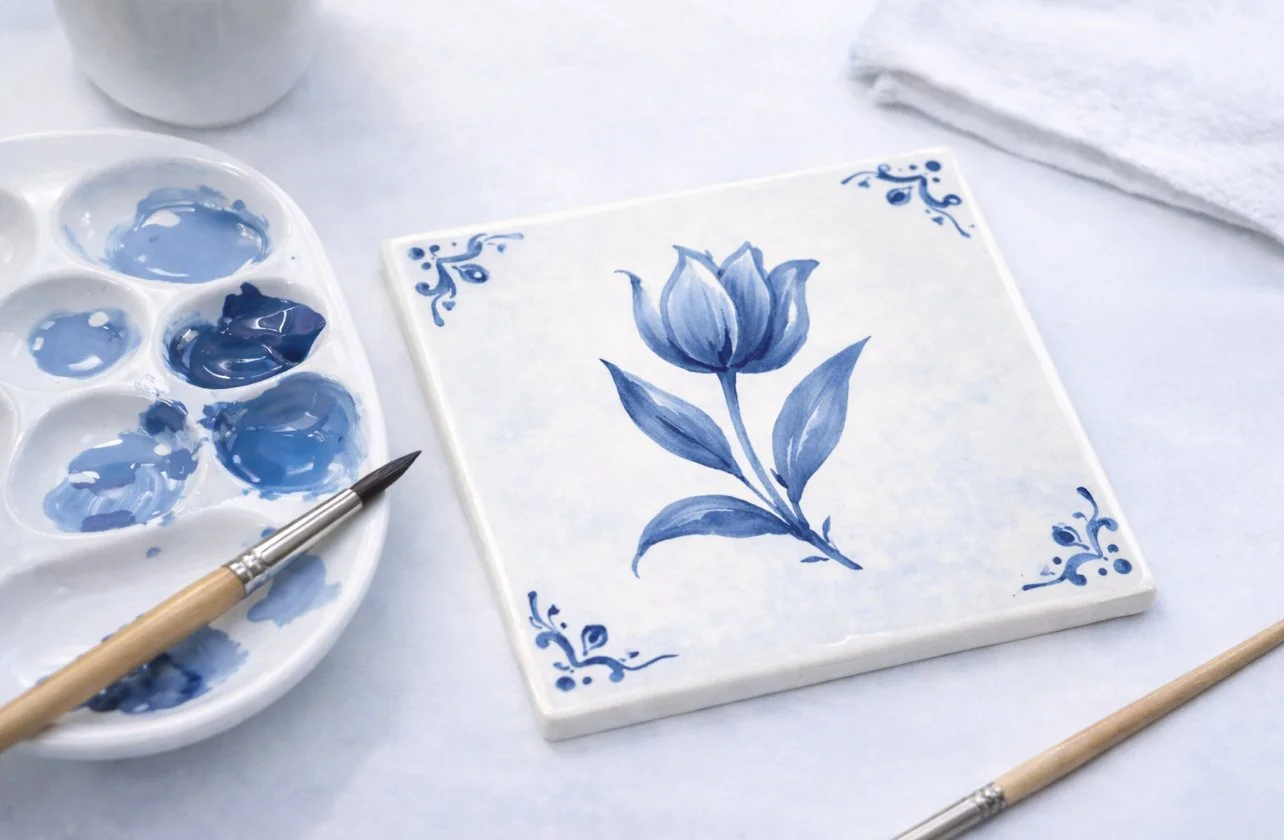 Delft Blue Tile Painting Workshop
