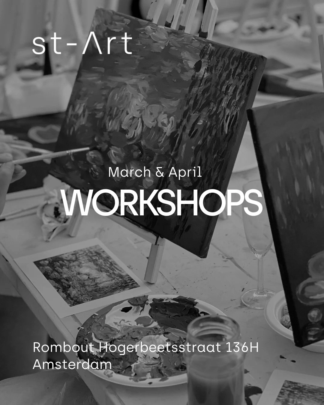 March &amp; April workshops in our new studio 🎨
Swipe to see the full schedule ➡️

Fresh space, fresh inspiration! Come create with us at st-Art!

Comment WORKSHOP below and we&rsquo;ll send you all the details 👩🏻&zwj;🎨🧑🏽&zwj;🎨