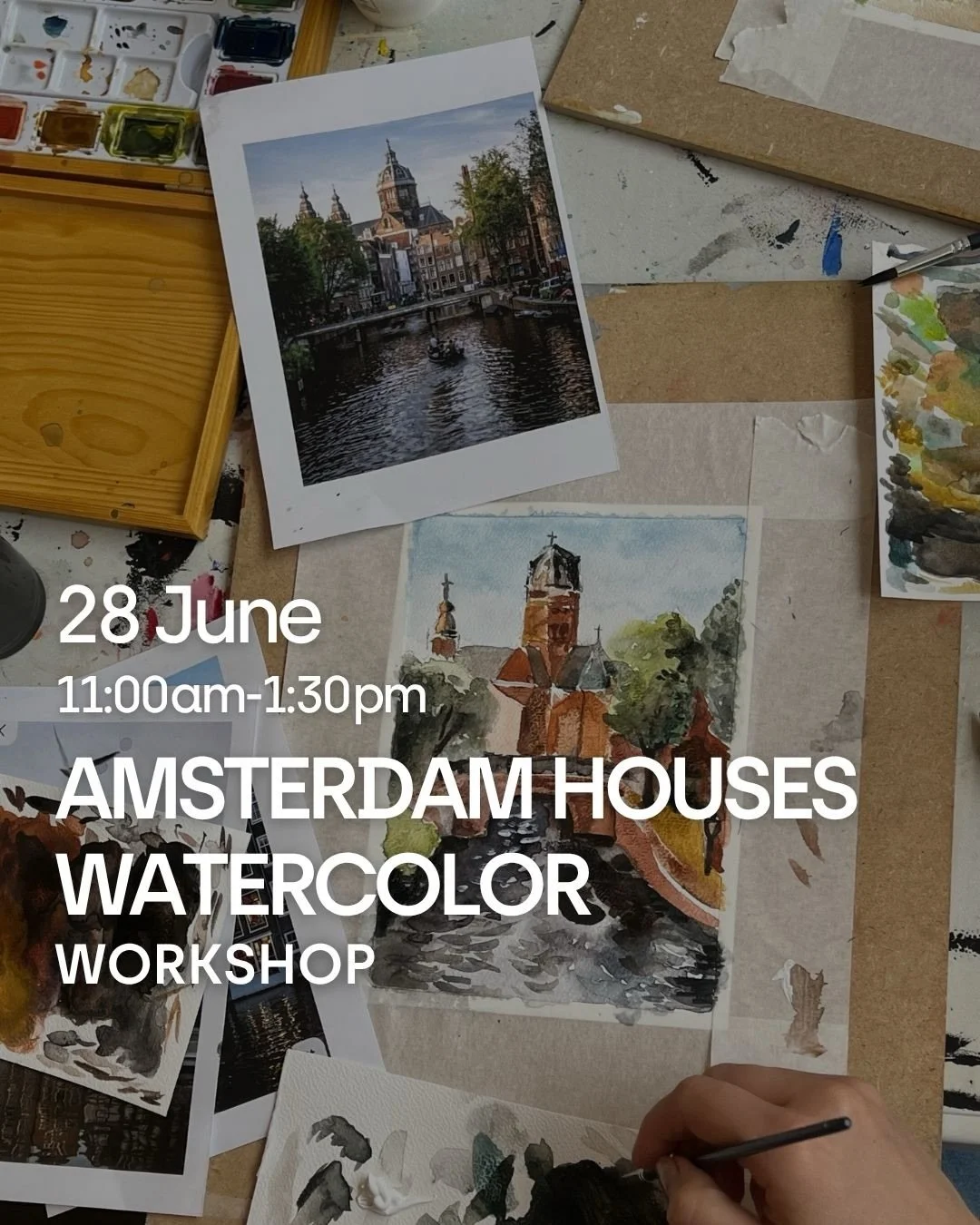 Join us for a creative afternoon inspired by the charm of Amsterdam&rsquo;s iconic canal houses 🏘️🎨 and learn how to paint your own playful watercolor artwork step-by-step!

🎟️ Limited spots available! Comment &ldquo;Amsterdam&rdquo; and we&rsquo;