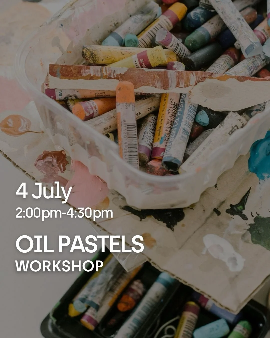 Discover the vibrant world of oil pastels🎨
Join and learn the techniques for blending, layering, and creating texture while exploring the expressive possibilities of this versatile medium. 
No experience needed&mdash;just come ready to relax, create