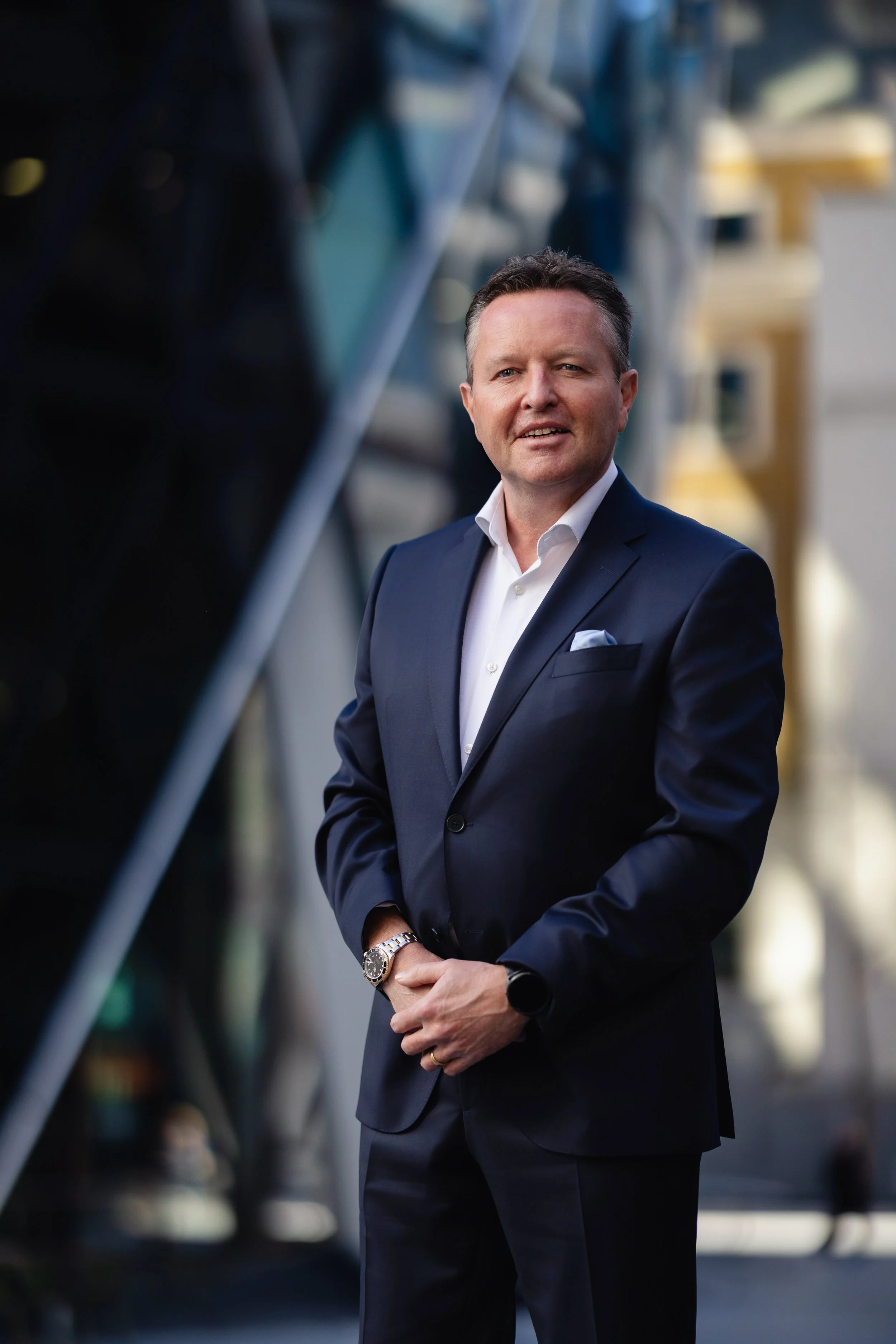 Executive headshot of a board member photographed in London for company website and leadership team profiles.