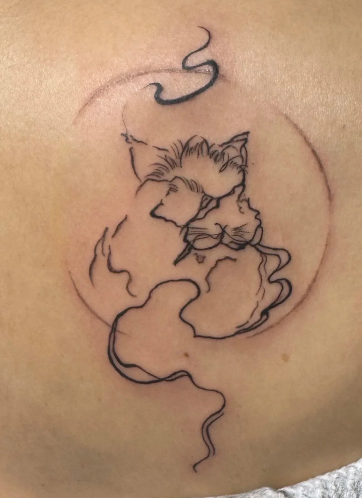 Abstract Rabbit Tattoo