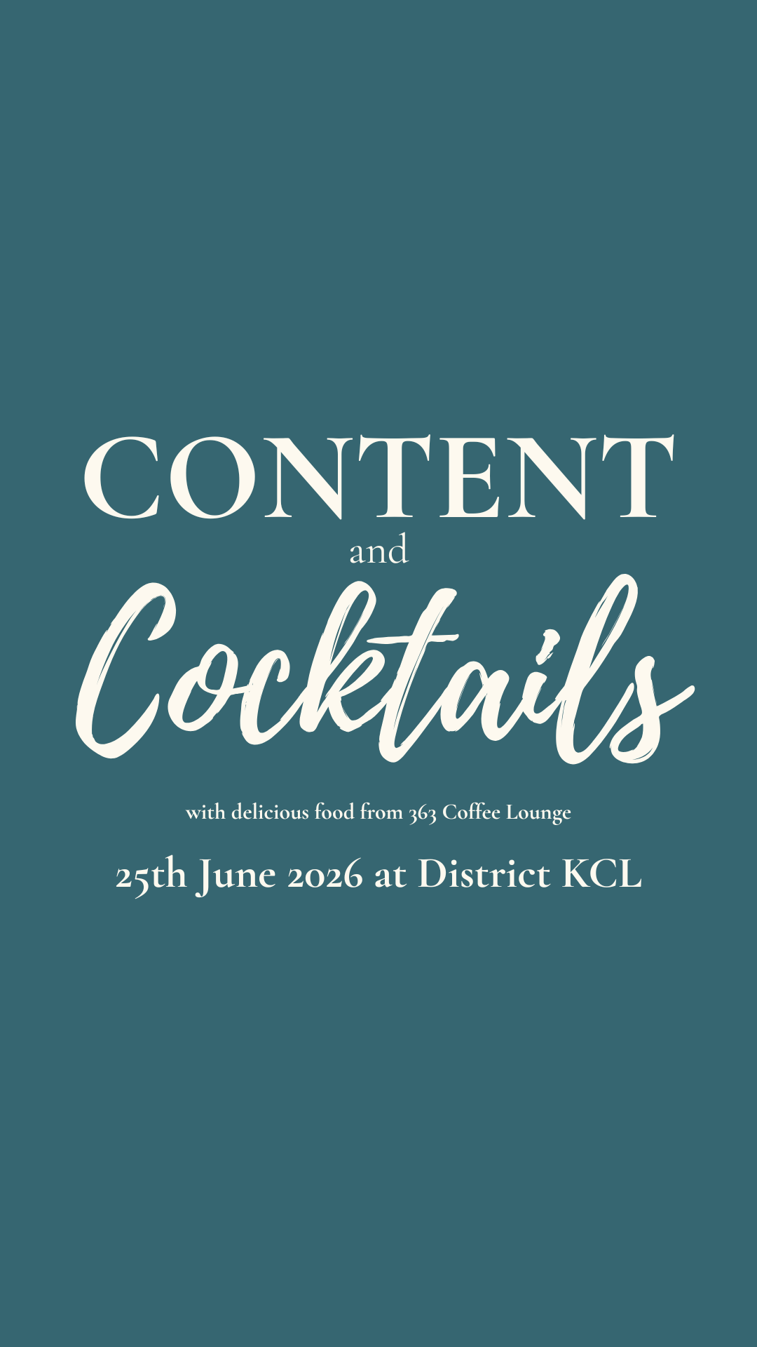 Content and Cocktails - Social Media Workshop