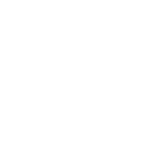 Icon of a house with a pointed roof and front door, all in white on a black background.