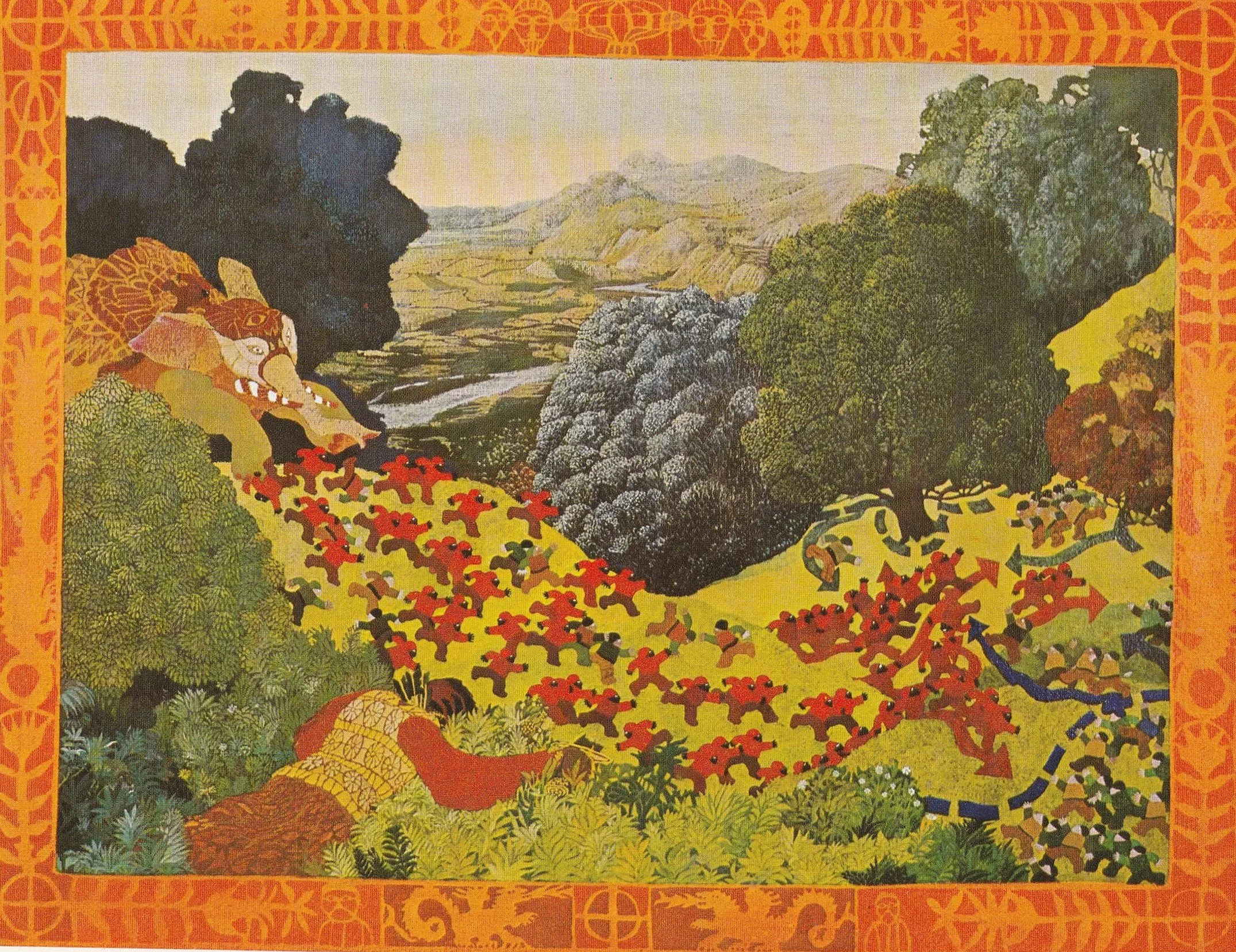 ELEFANTENSCHLACHT II,  1971-72,  100x130