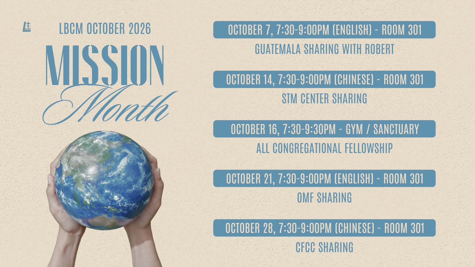 LBCM Mission Month Prayer Meeting 