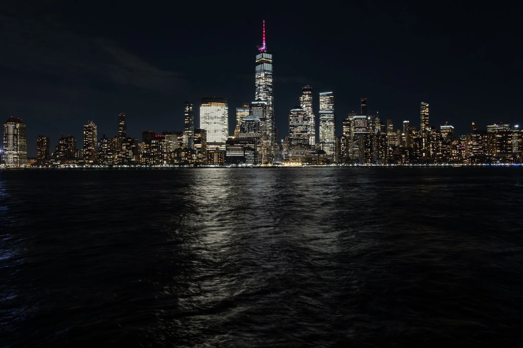New York City skyline at night