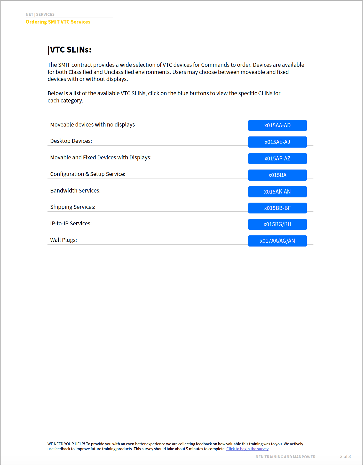 Clickable boxes were implemented to prevent multiple pages of reference details. In this example, users can click any blue box to view more information about that specific group.