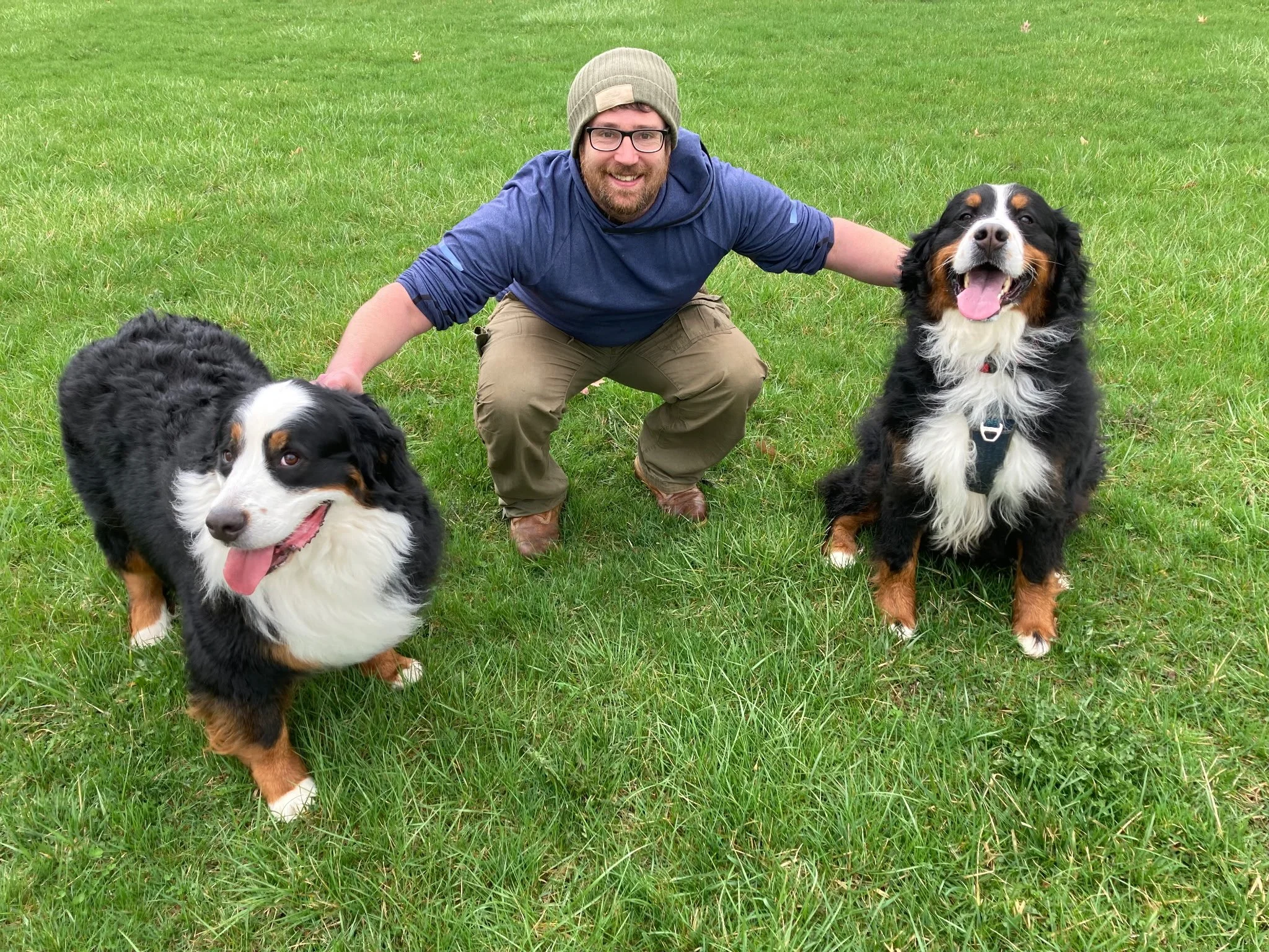 Sophie, Jake, and Moose! Sophie and Moose are friends first, and cousins second!