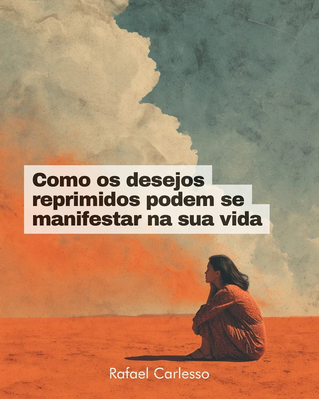 O que voc&ecirc; reprime n&atilde;o desaparece. 
Apenas encontra outras formas de existir.

Um desejo escondido pode se transformar em ansiedade, tristeza, sintomas f&iacute;sicos ou at&eacute; doen&ccedil;as mentais.

Reconhecer, compreender e dar e