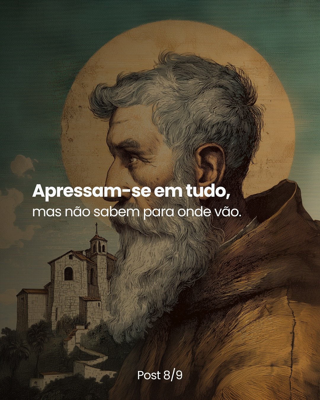 Correm sem saber para onde.

Confundem pressa com prop&oacute;sito,
movimento com sentido e
ru&iacute;do com profundidade.

A alma tem o seu pr&oacute;prio ritmo,
mas o homem moderno esqueceu como ouvi-lo.

E quem n&atilde;o suporta esperar,
tamb&eac