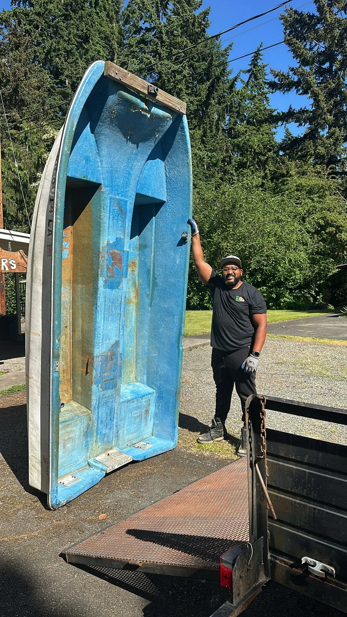 After Boat and trailer removal Tacoma WA