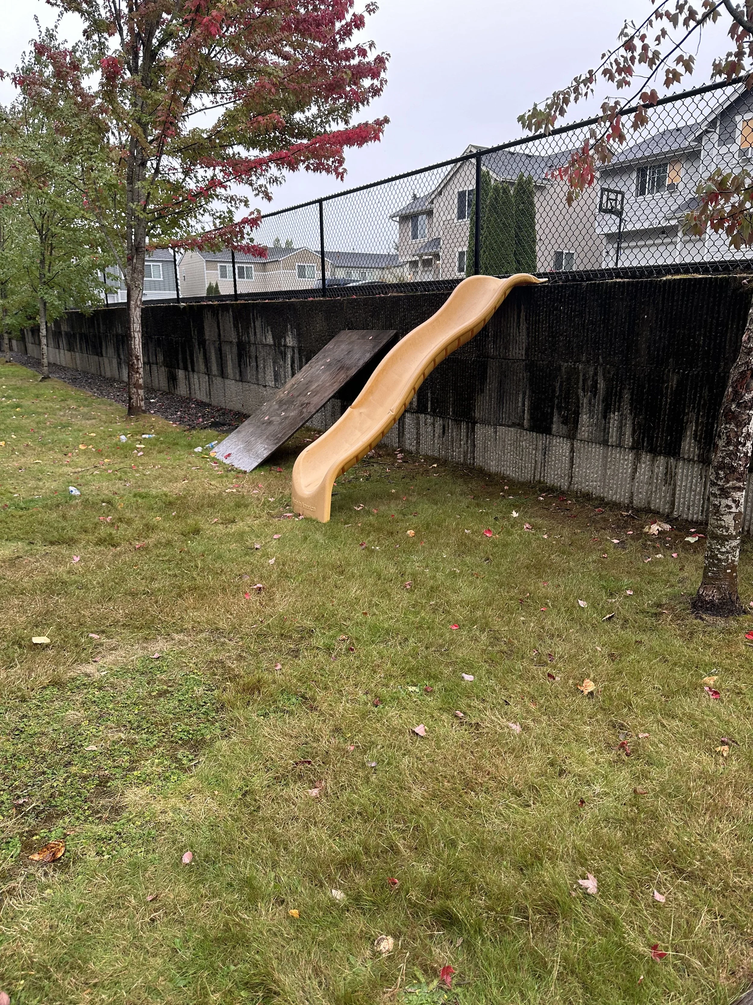 Before tear-out — A rotten platform that detached from the playground set, Tacoma WA.