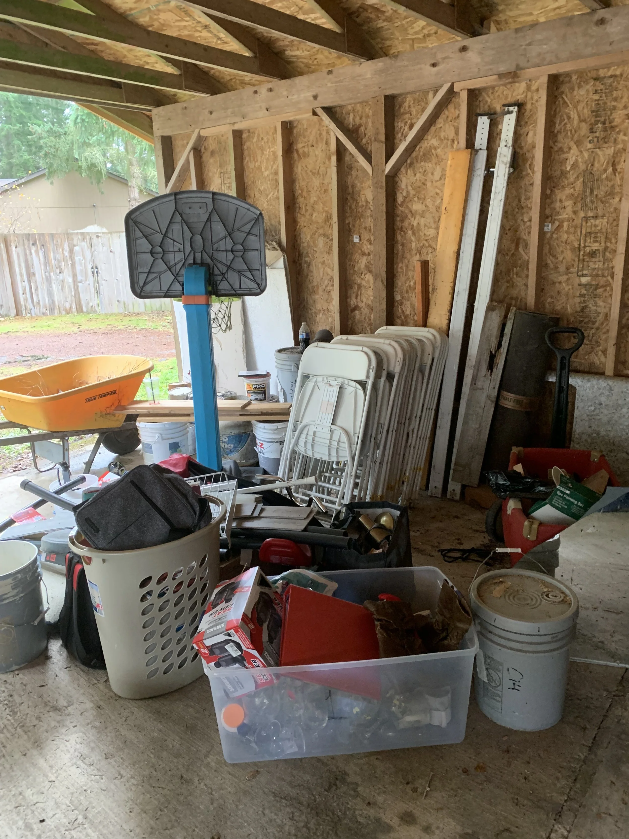 Before garage clean-out in Pierce County WA