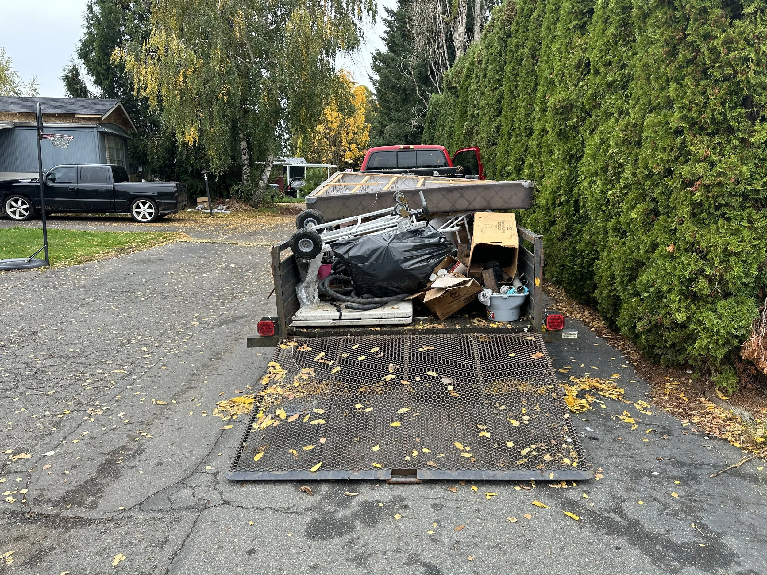 DAY 2 — Another full load heading to disposal.