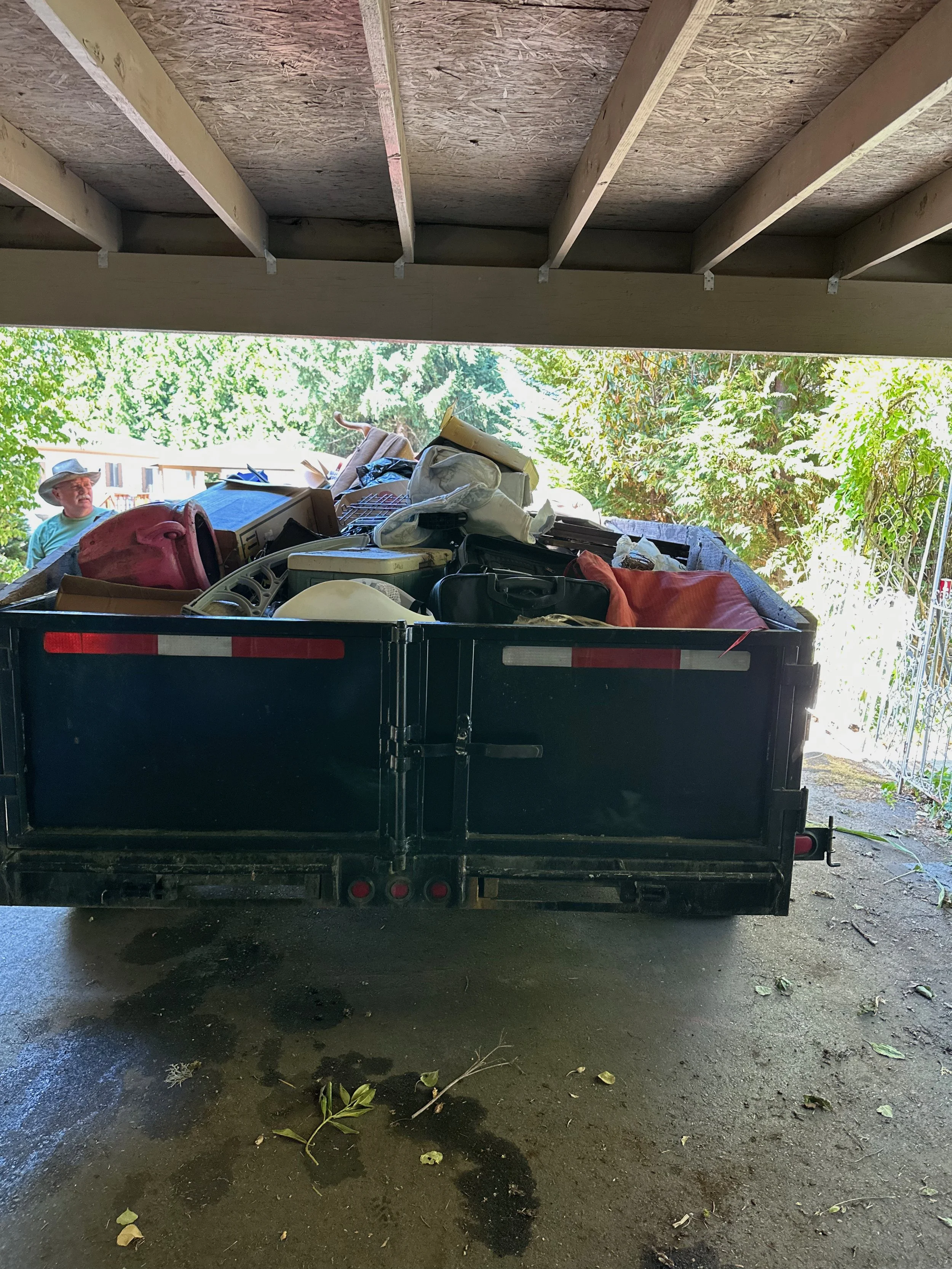 Progress carport junk hauling Puyallup