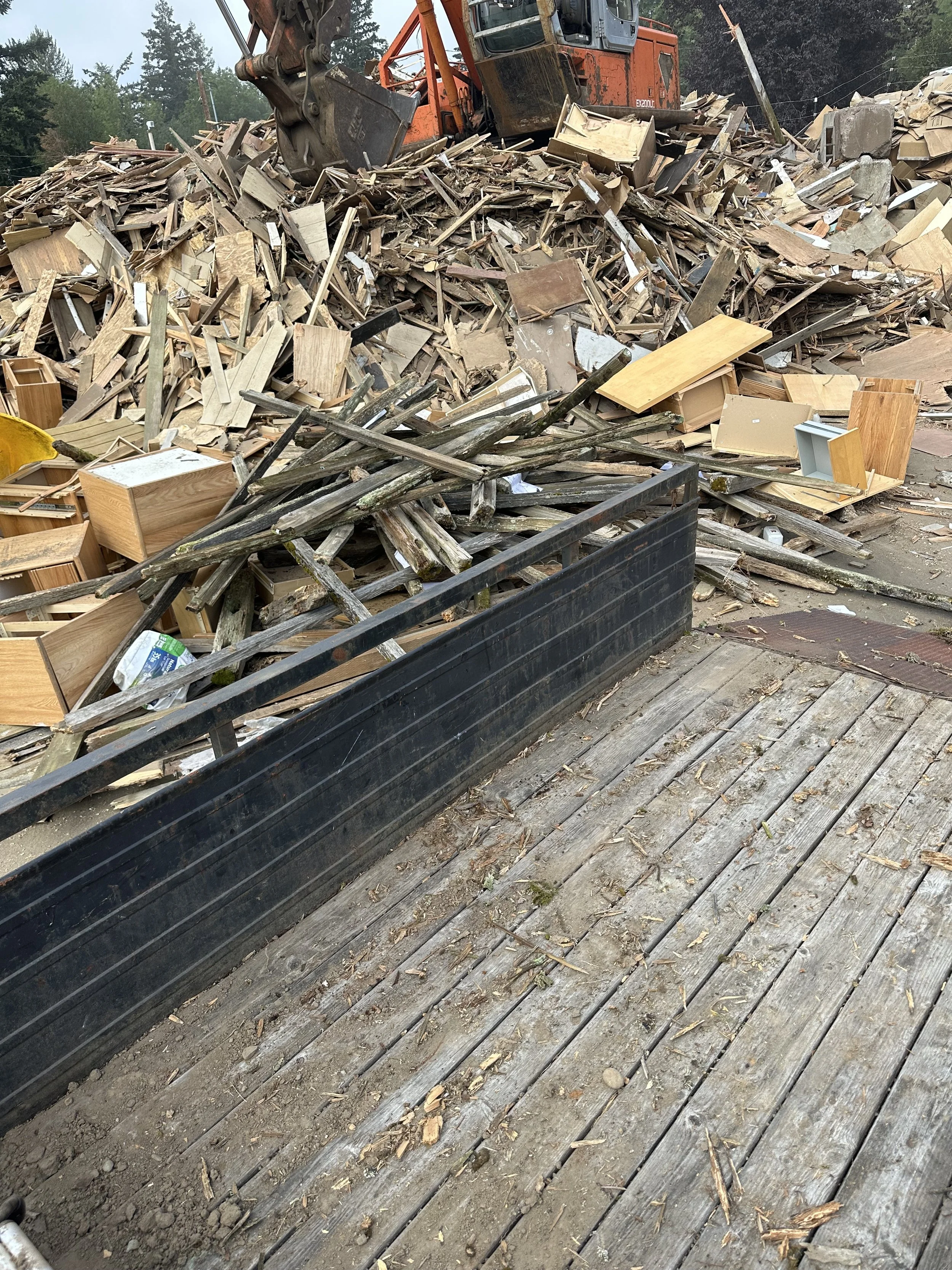 Final stop: responsibly disposing of the old fence materials at a local recycling yard.