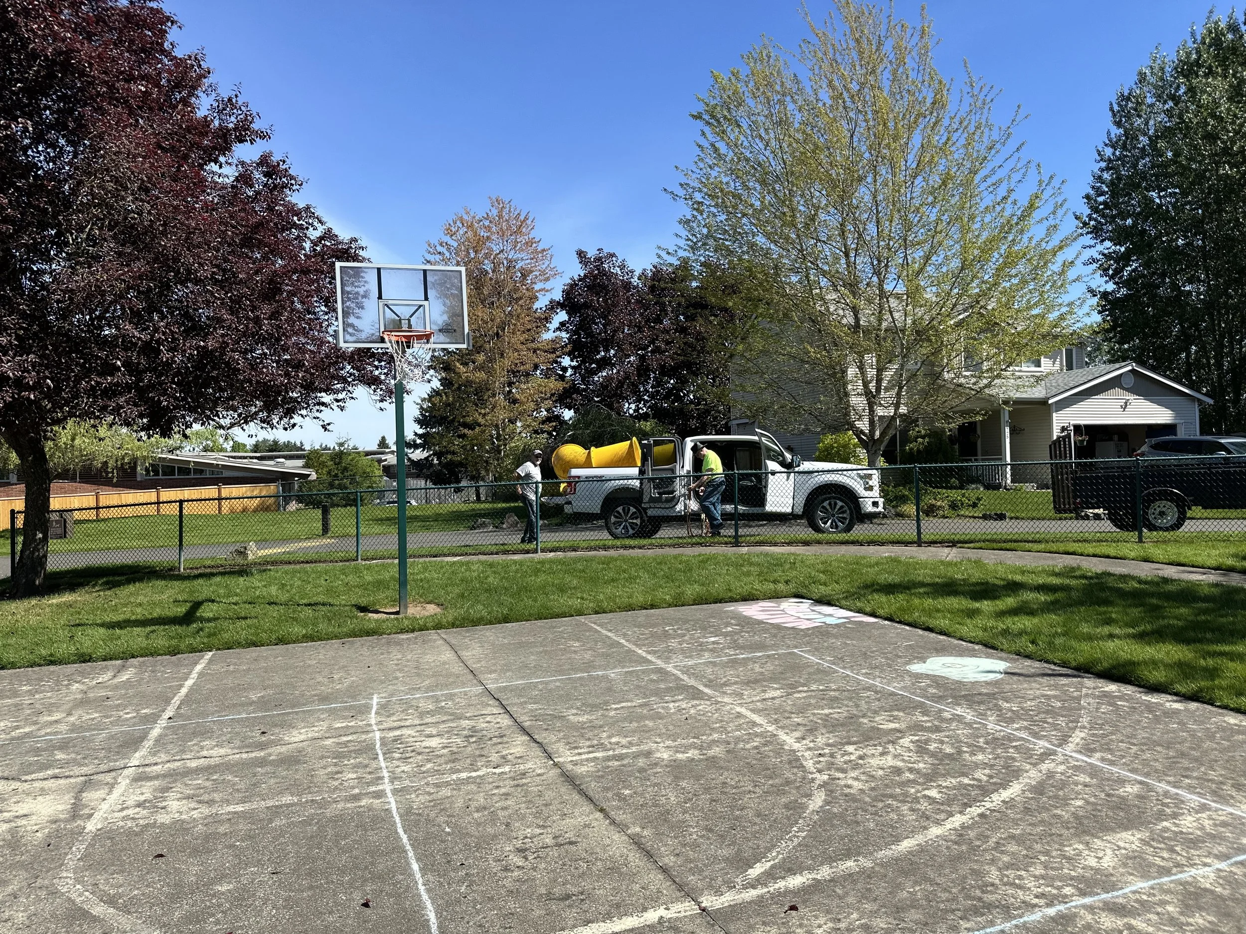 Loading phase — slide and remaining pieces transported for disposal, Puyallup WA