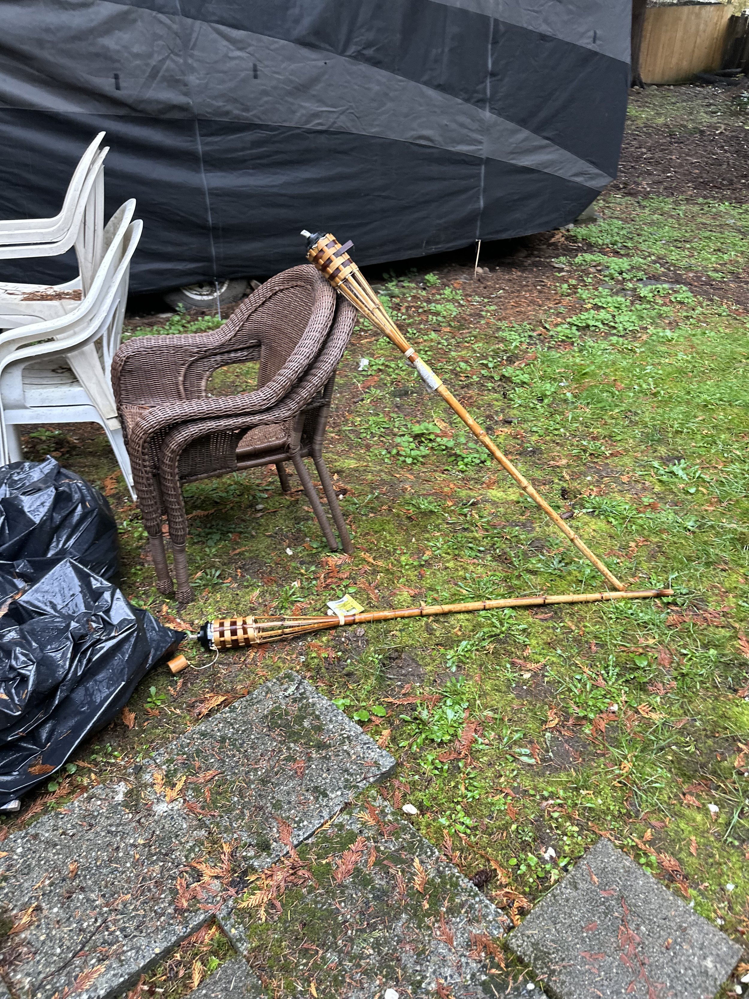Before yard junk cleared Pierce County WA