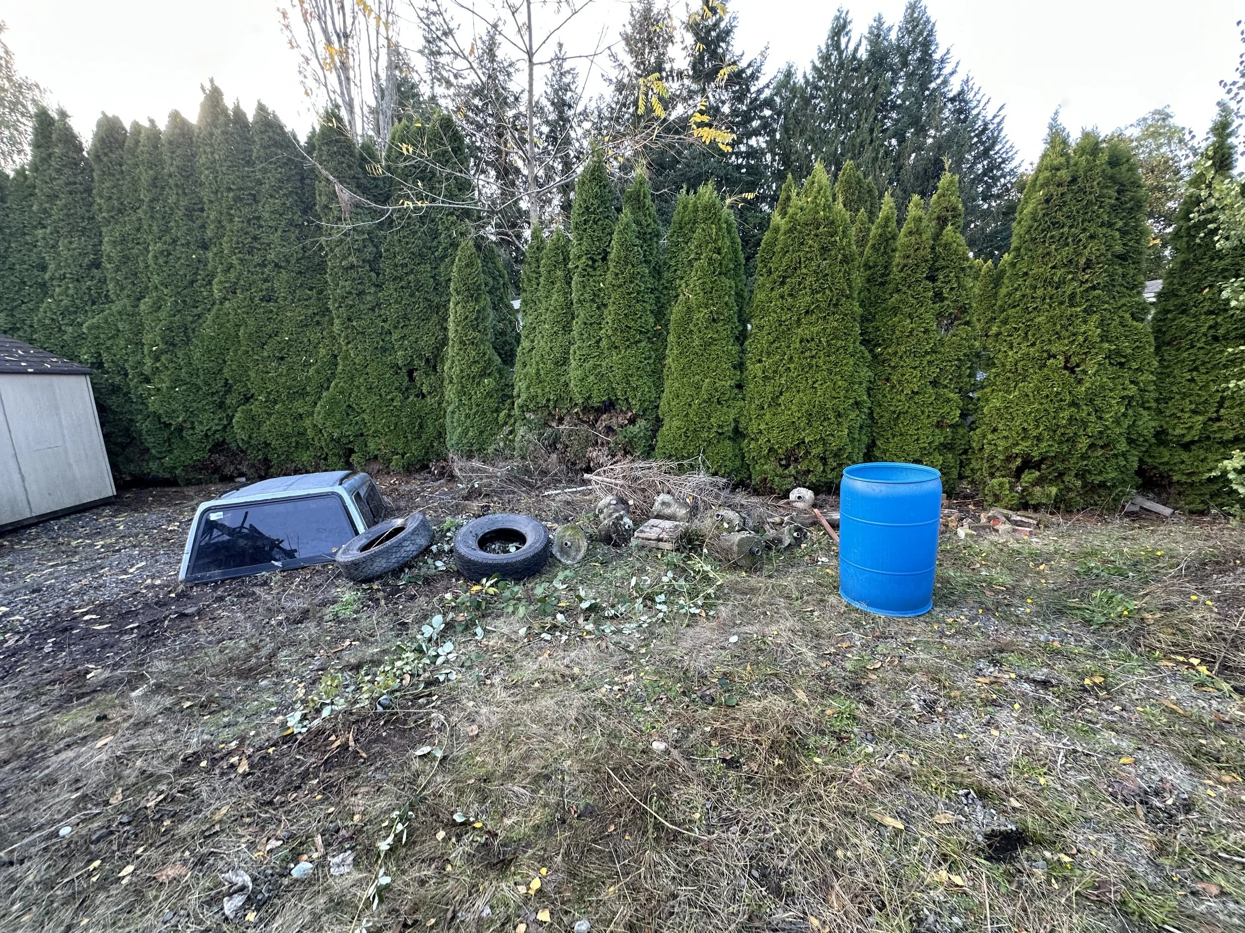 DAY 3 — After the scrap run — final items still left on the lot.