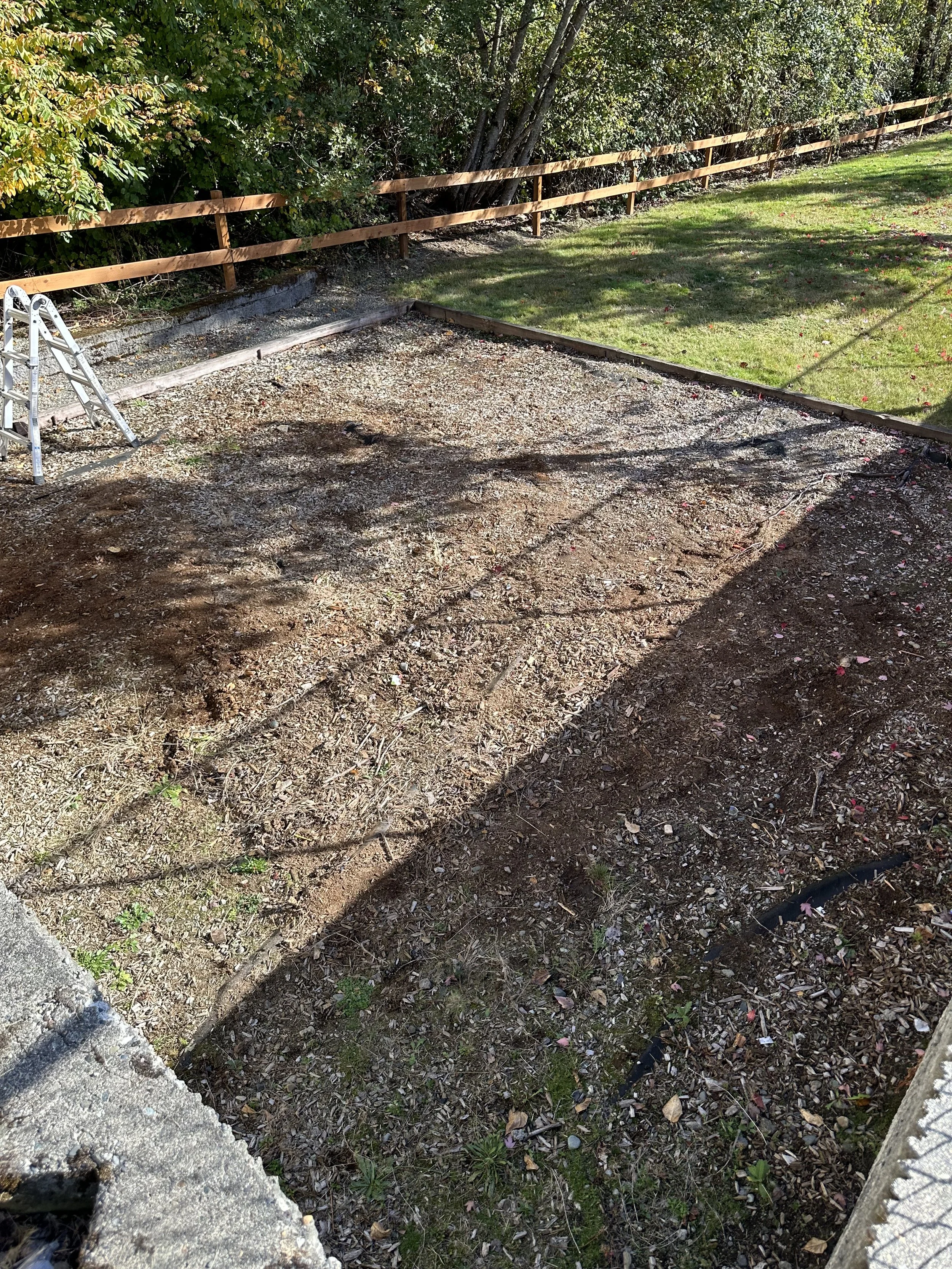 After tear-out — All playground components removed, leaving a clean and open space, Tacoma WA.