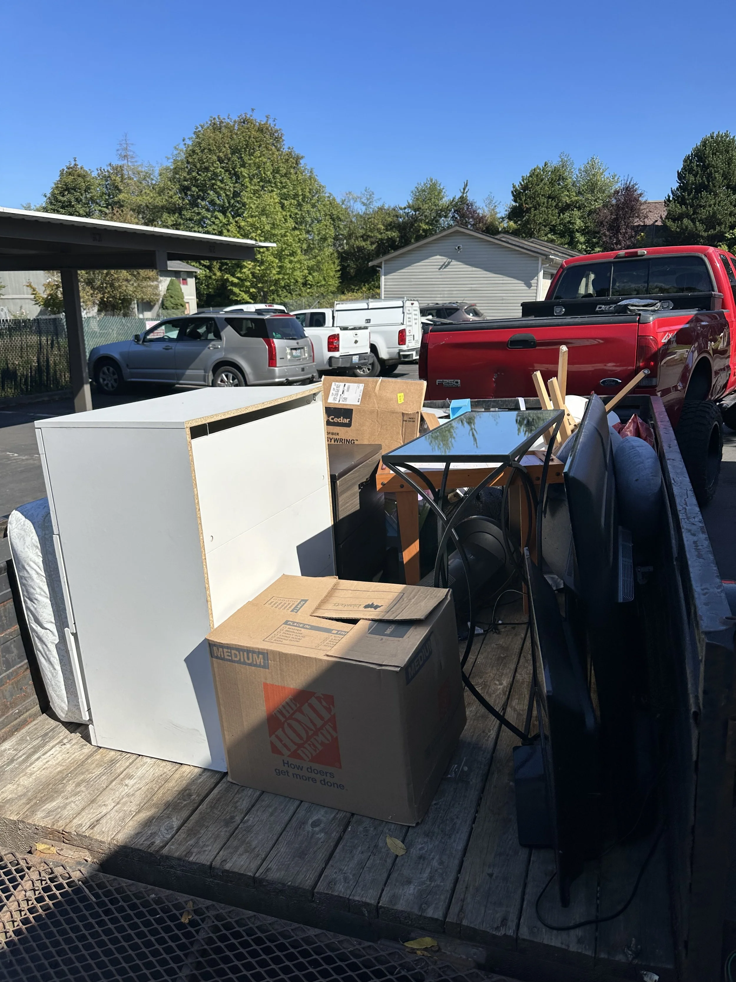 Progress junk loading from garage Puyallup WA