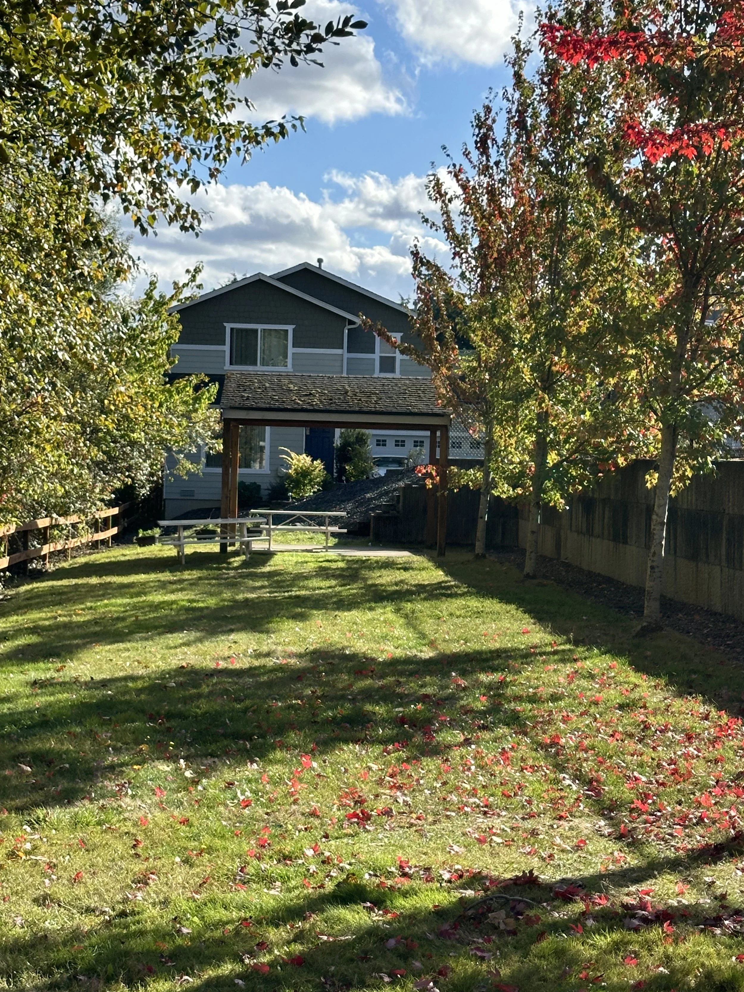 After tear-out — Pagoda roof cleared — no more loose playground pieces left behind, Tacoma WA.