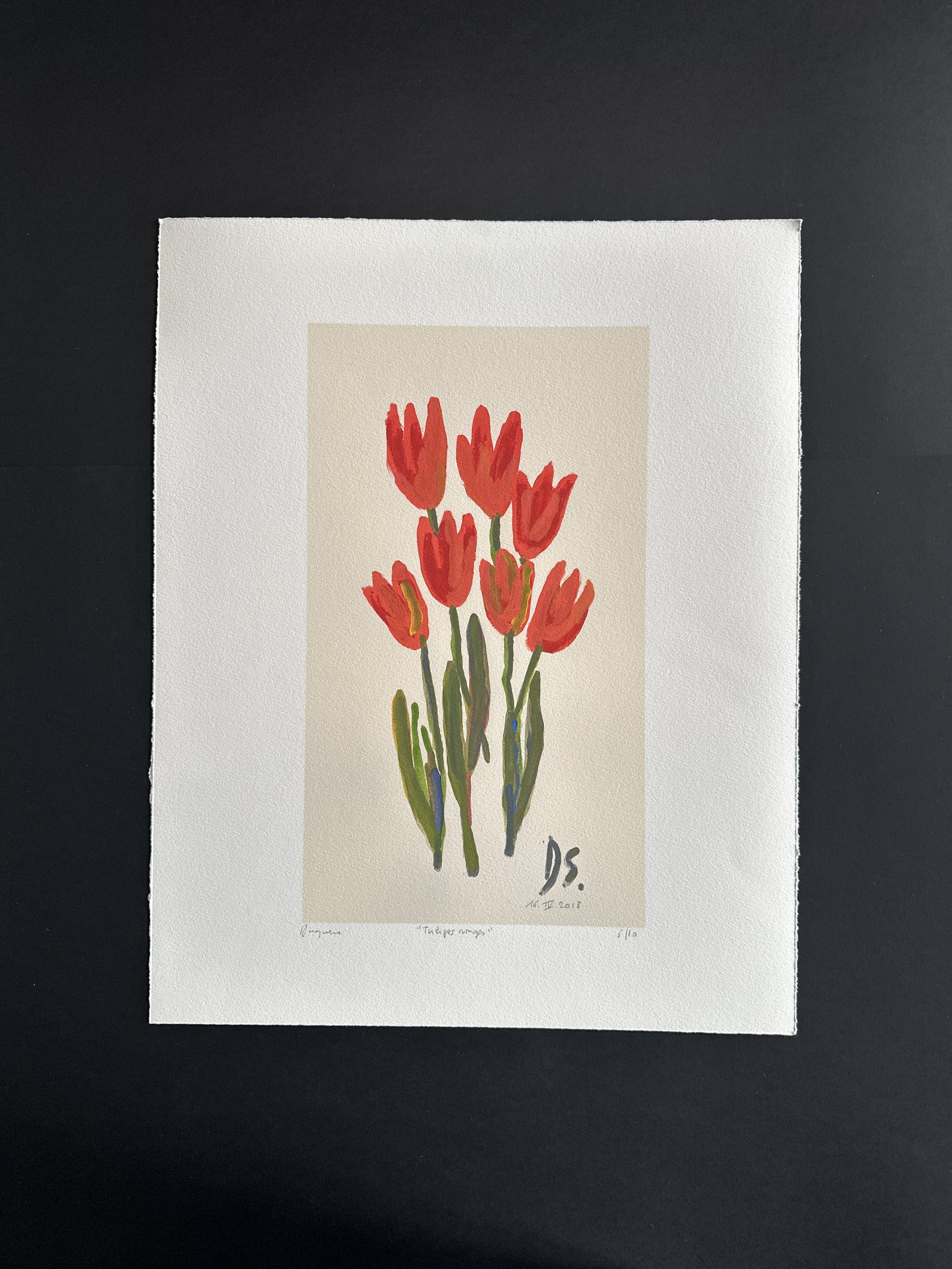 "Tulipes rouges", édition