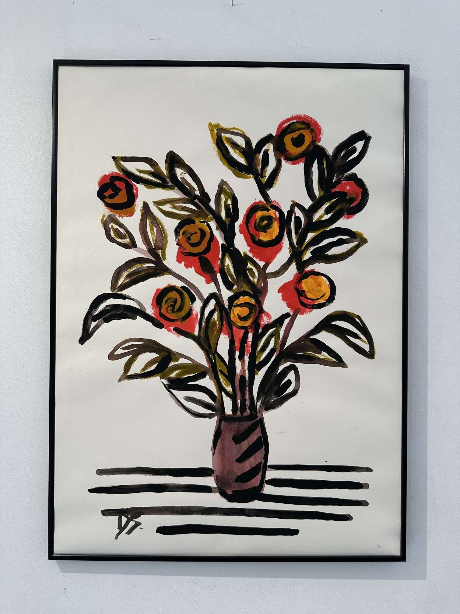 "SIMPLICITÉ", peinture sur papier