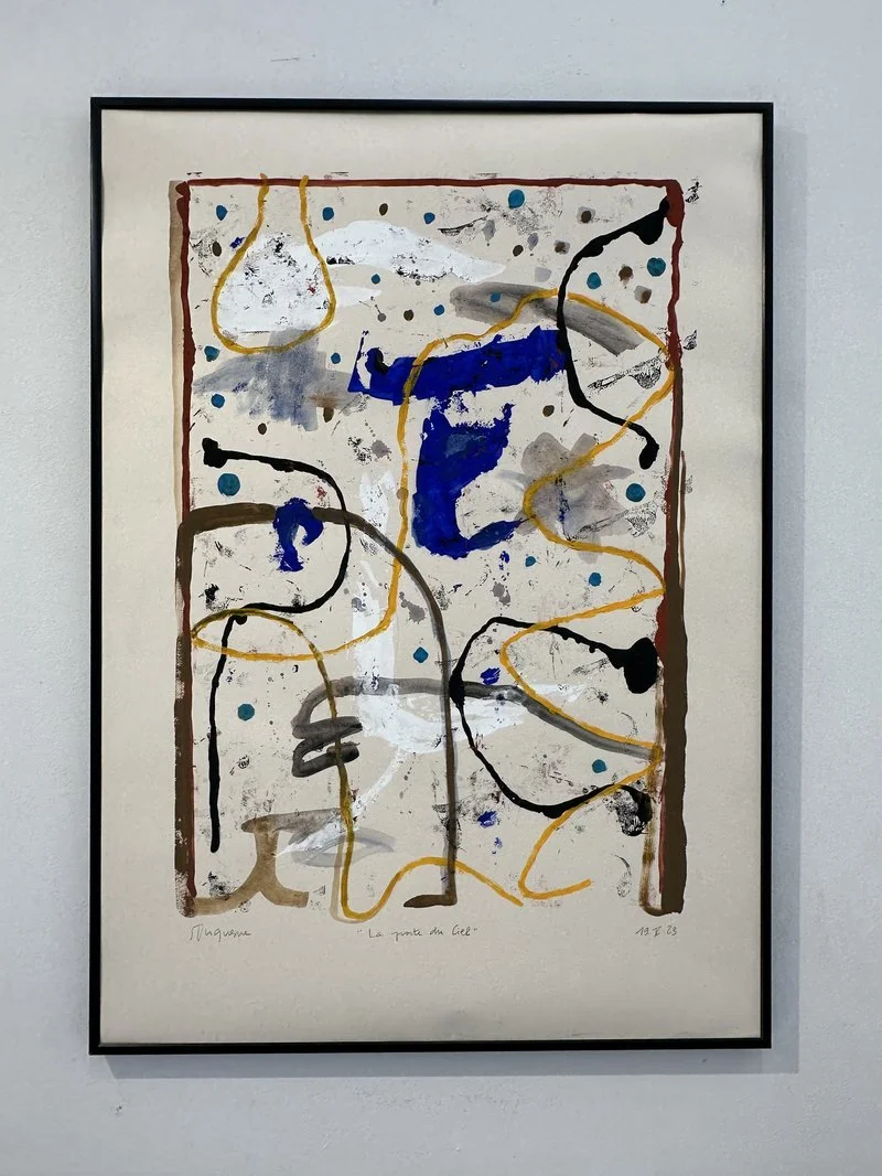 "LA PORTE DU CIEL", peinture sur papier