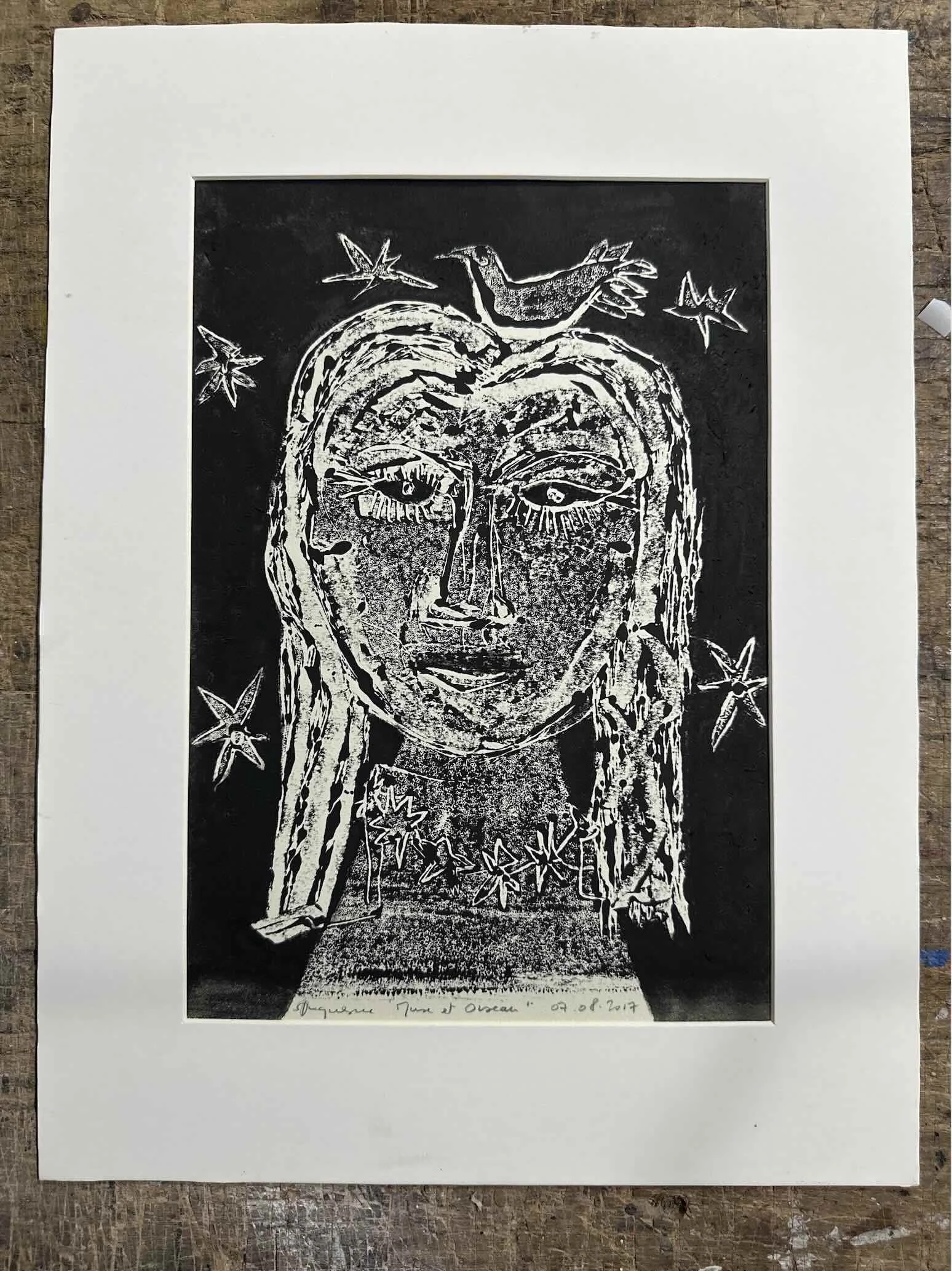 Muse et oiseau
