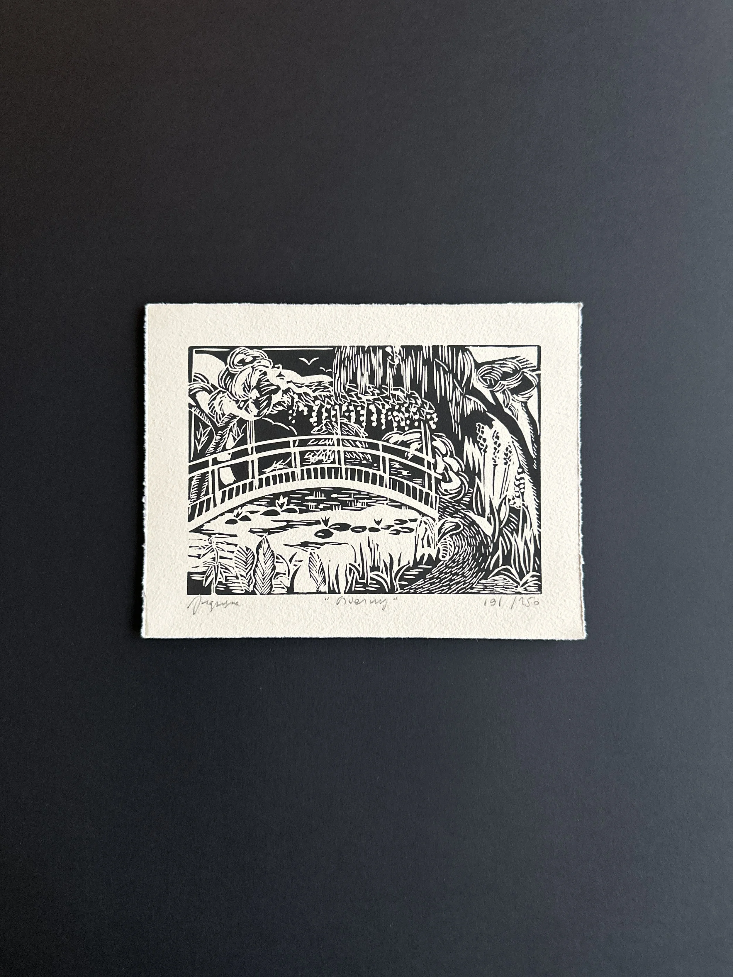 "Giverny "
18,5 x 14 cm (72.83 x 5.51 inches)
Edition numérotée et signée, 250 exemplaires
Papier aquarelle 210 gr.
Prix : 20 €