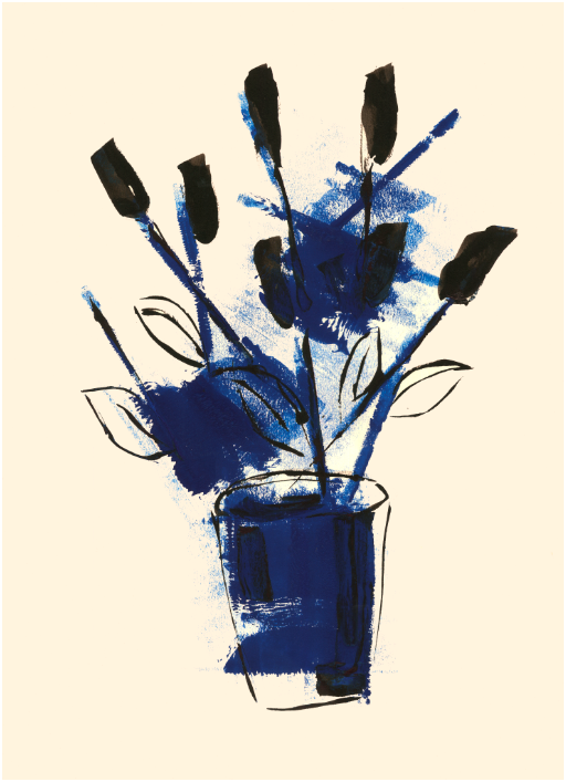 Tulipes noires 80x 60 cm édition 30 exemplaires