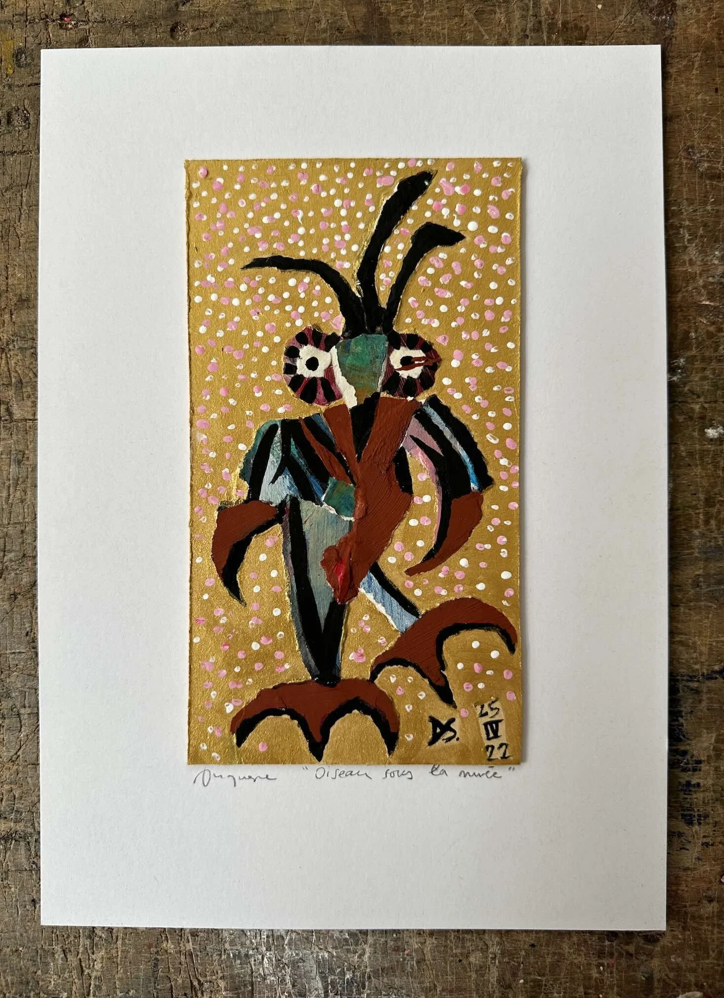 Oiseau sous la nuée