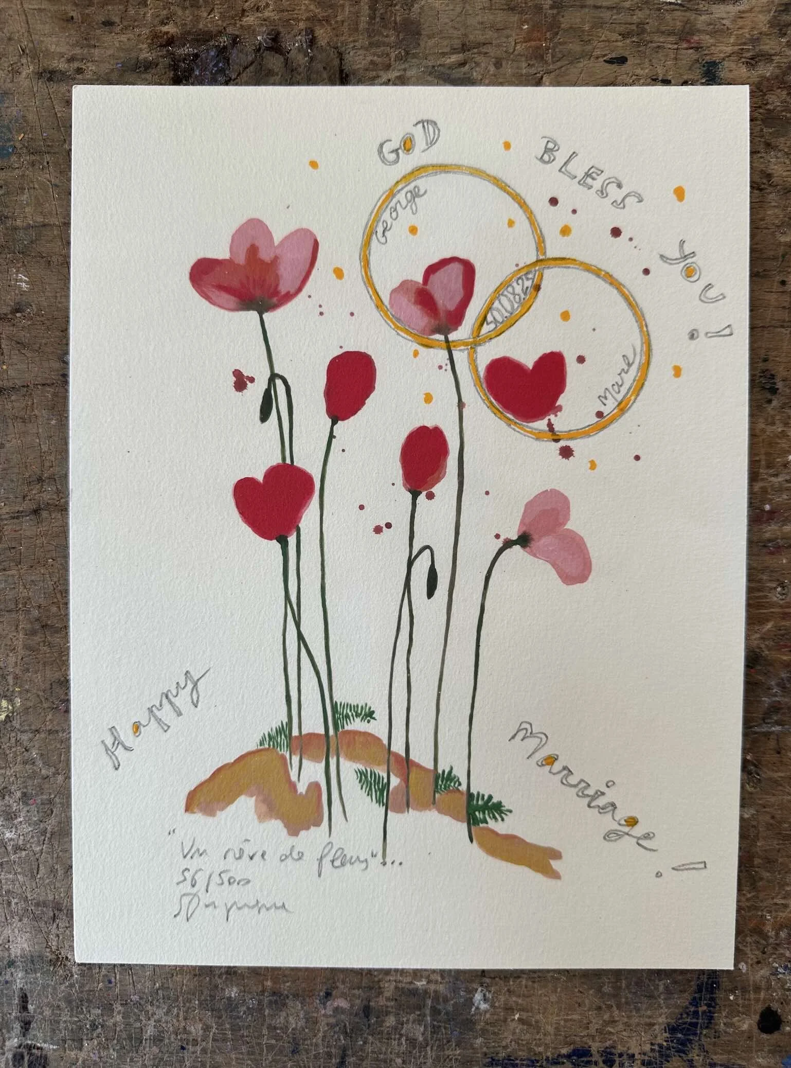 Un rêve de fleurs embossing