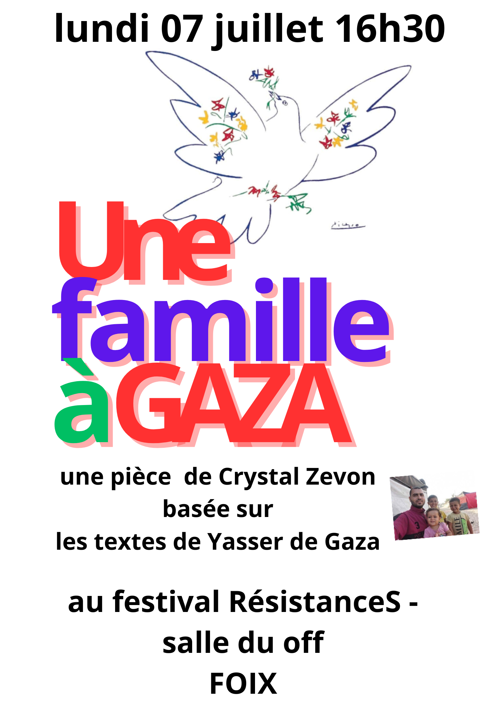 One Family in Gaza in France