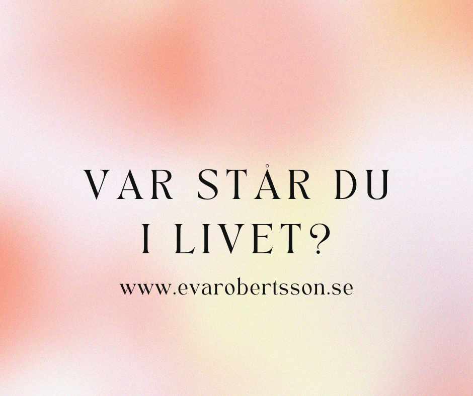 Var står du i livet?