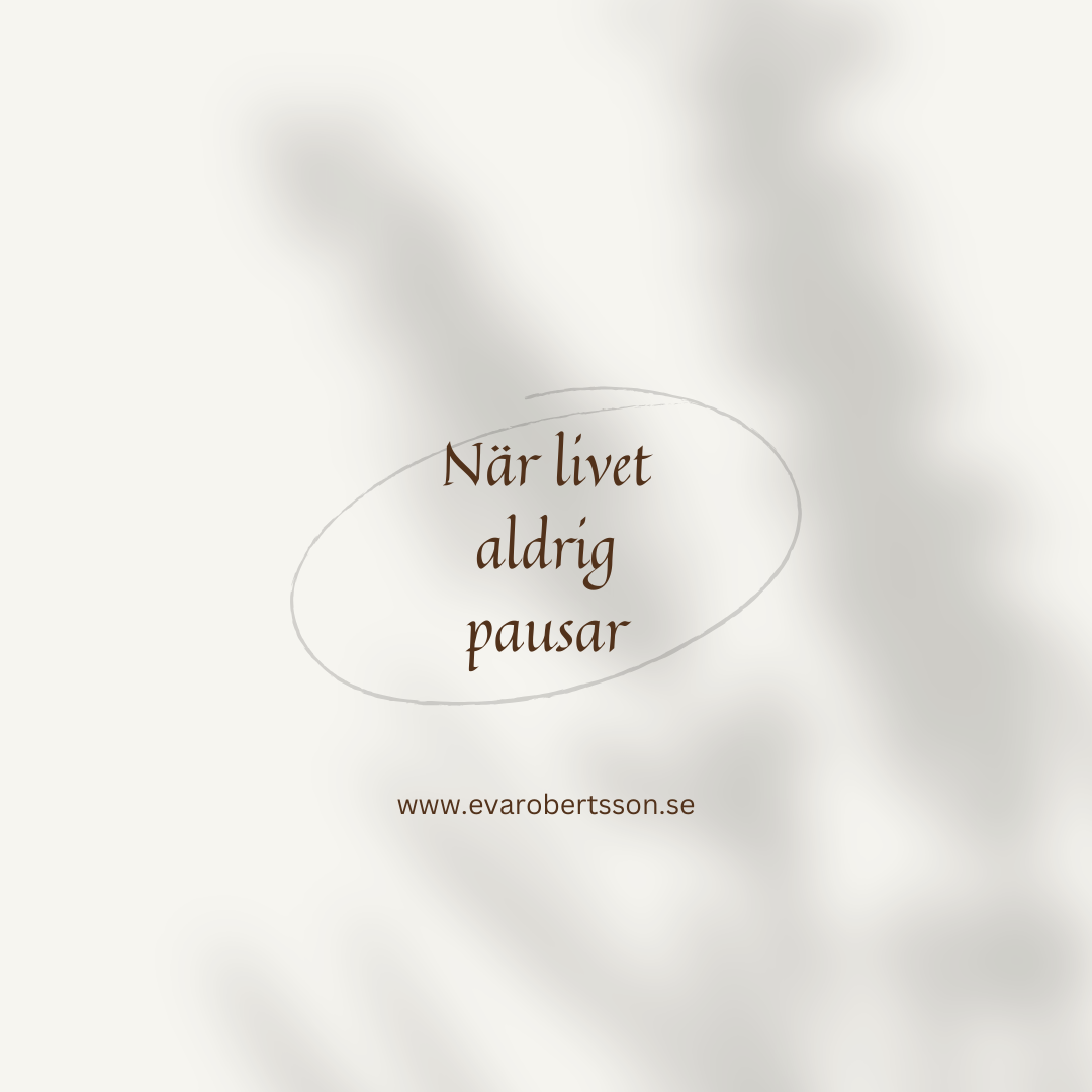 När livet aldrig pausar