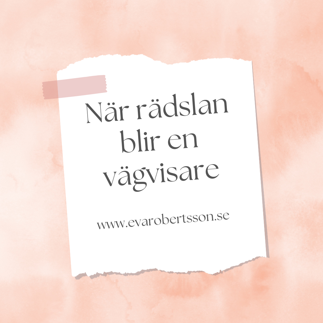 När rädslan blir en vägvisare