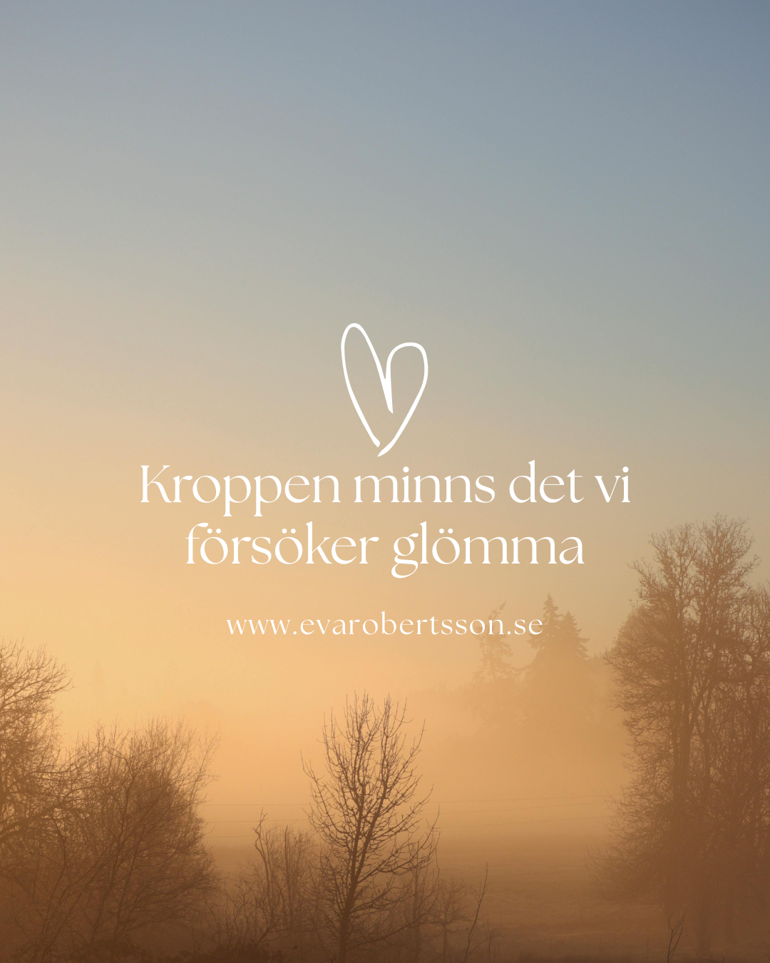 Kroppen minns det vi försöker glömma