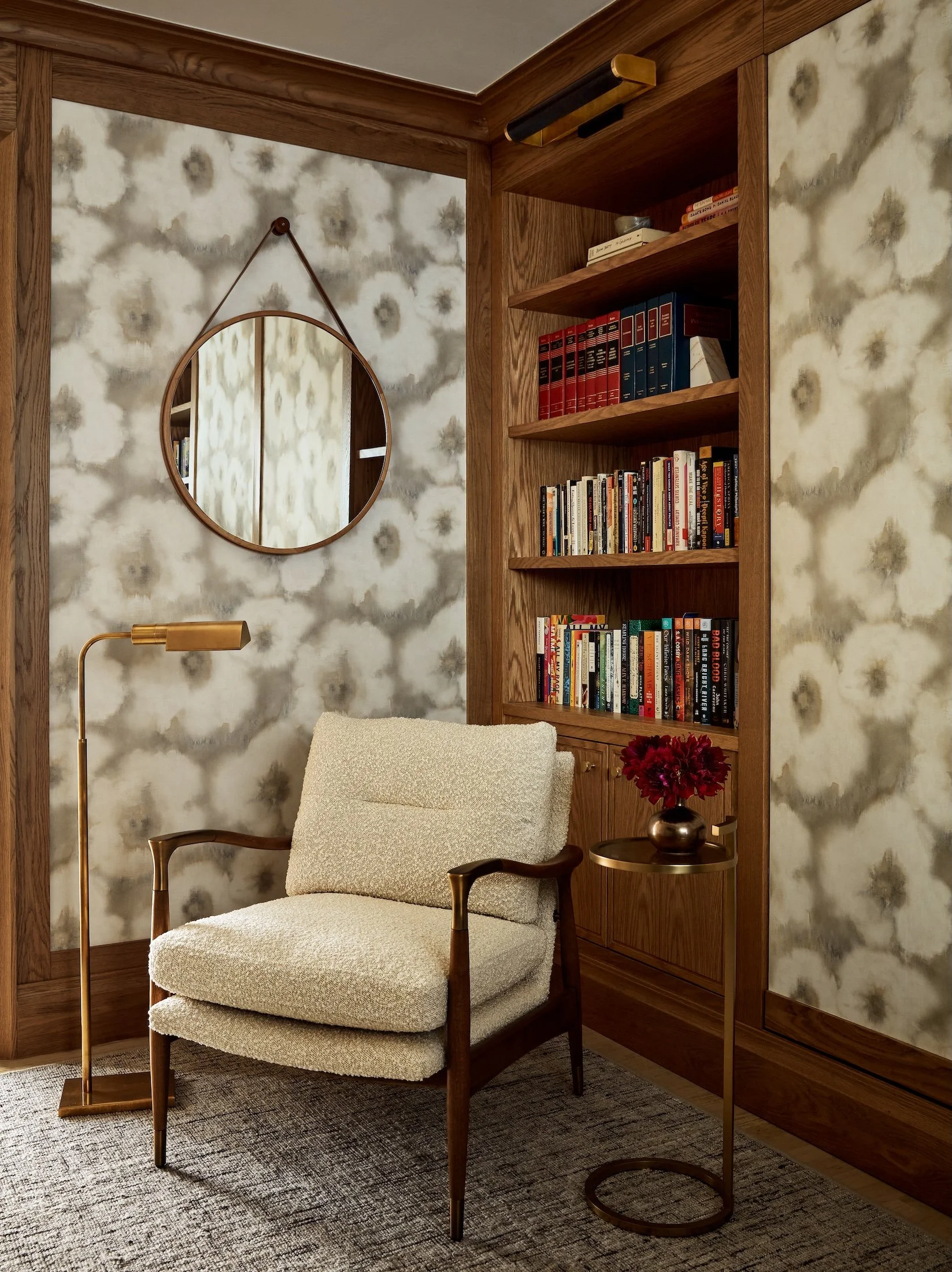 New-York-Renovations-Architecture-and-Interior-Renovation-West-22nd-Reading-Nook-Armchair-Bookcase-Floral-Wallpaper.jpg