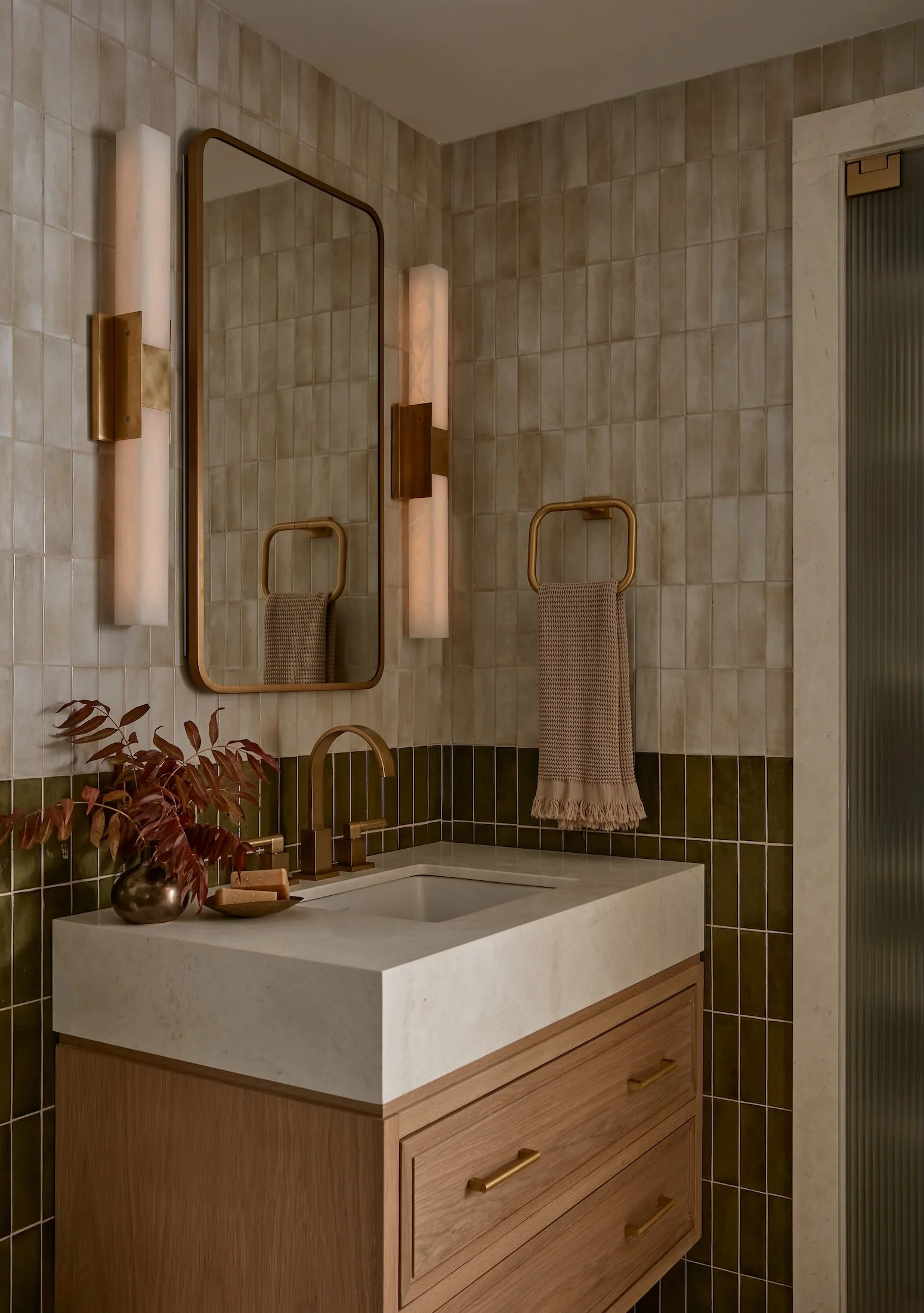 New-York-Renovations-Architecture-and-Interior-Renovation-West-22nd-Bathroom-Vanity-Green-Tile-Brass-Fixtures.jpg