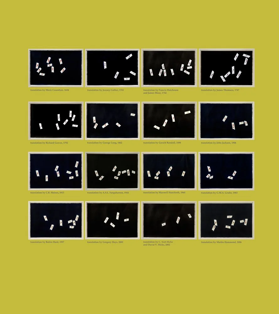 Sixteen Translations, Book 10.17 (2022), Digital colour print