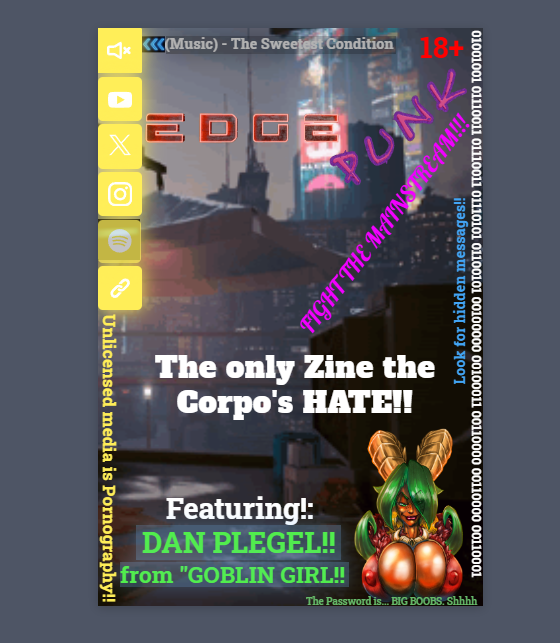Edge Punk Issue 001: "Welcome to RAIN"  Digital Download