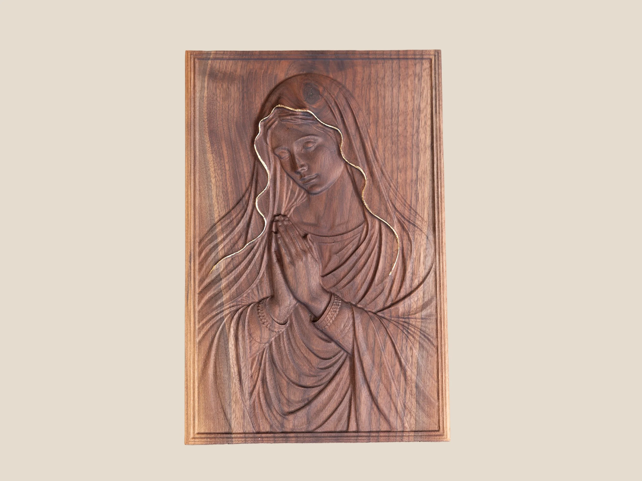 Virgin Mary 13 inches x 9 inches x 3/4