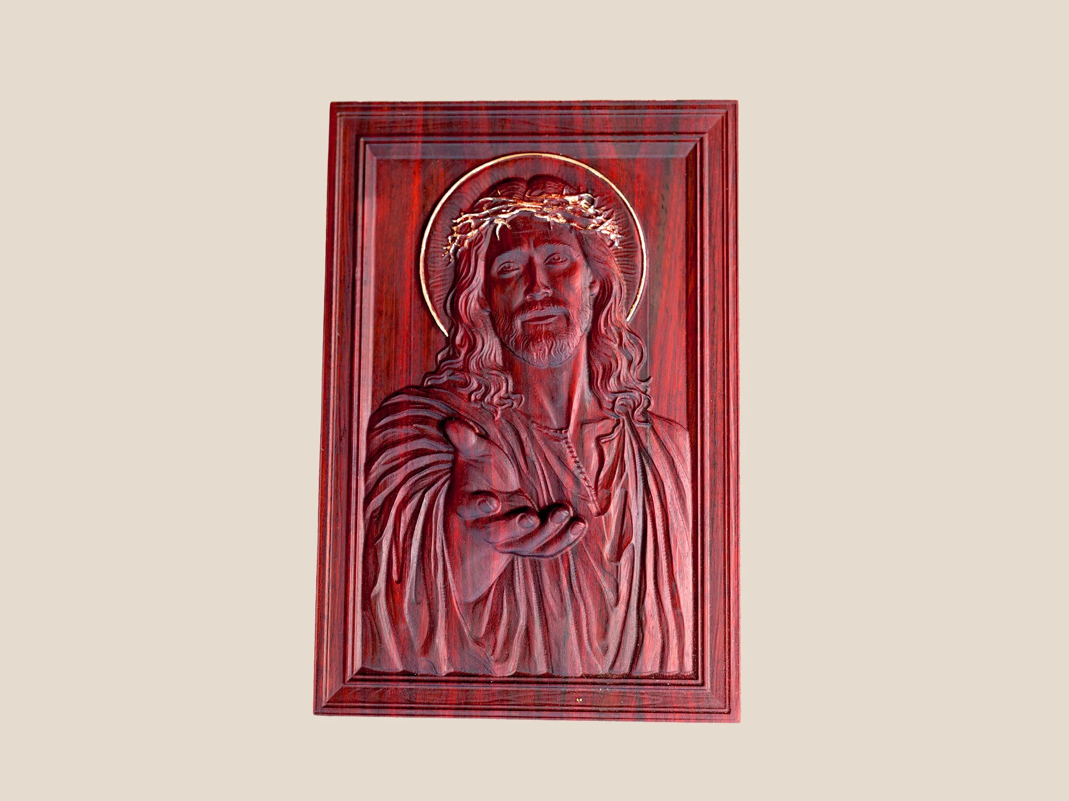Christ the Redeemer Carving 10 inches x 15 inches x 3/4