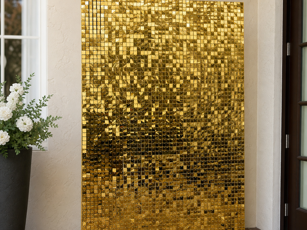 Gold Accent Wall 8ft x 4ft
