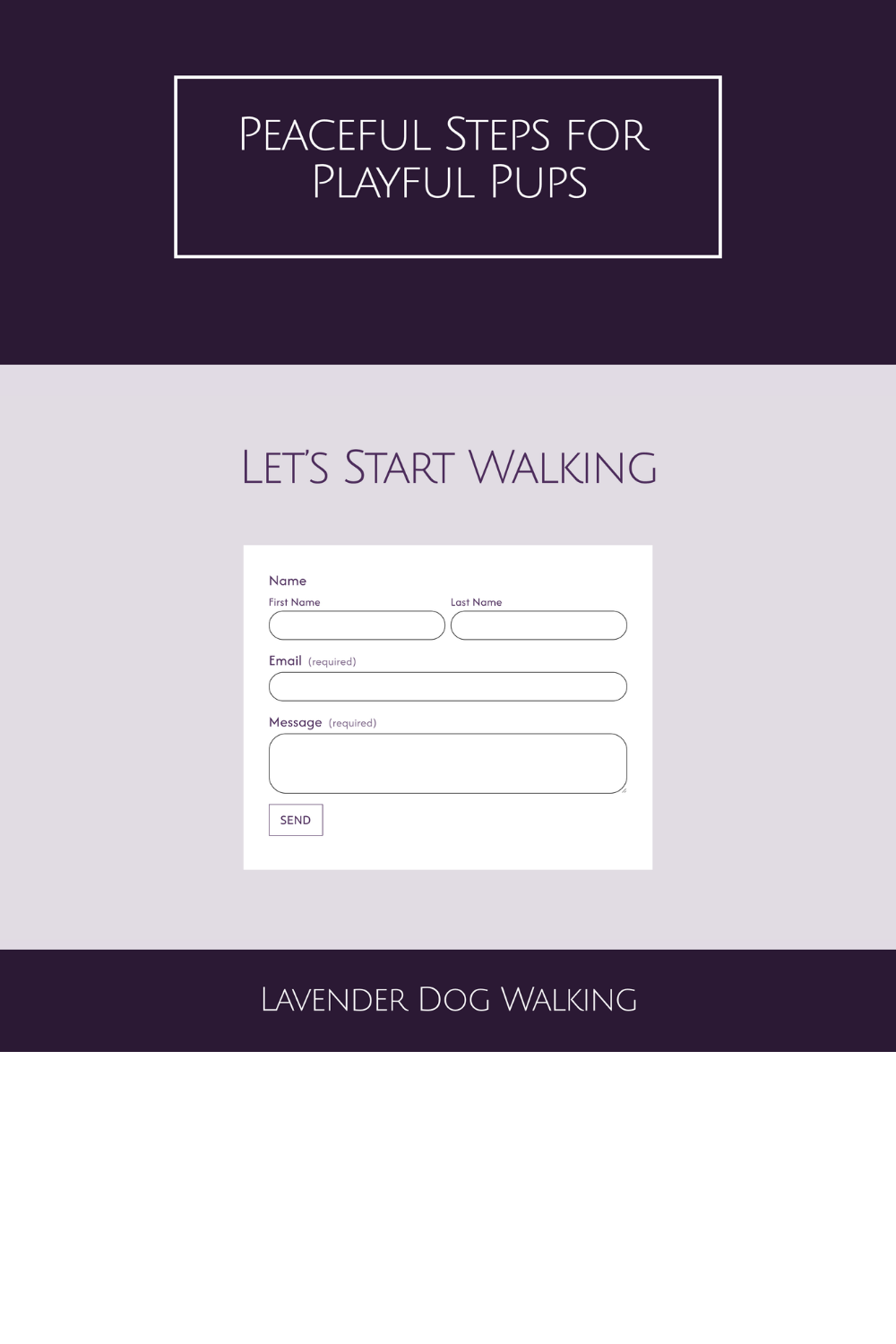 dog walker website design by Pixels Unleashed