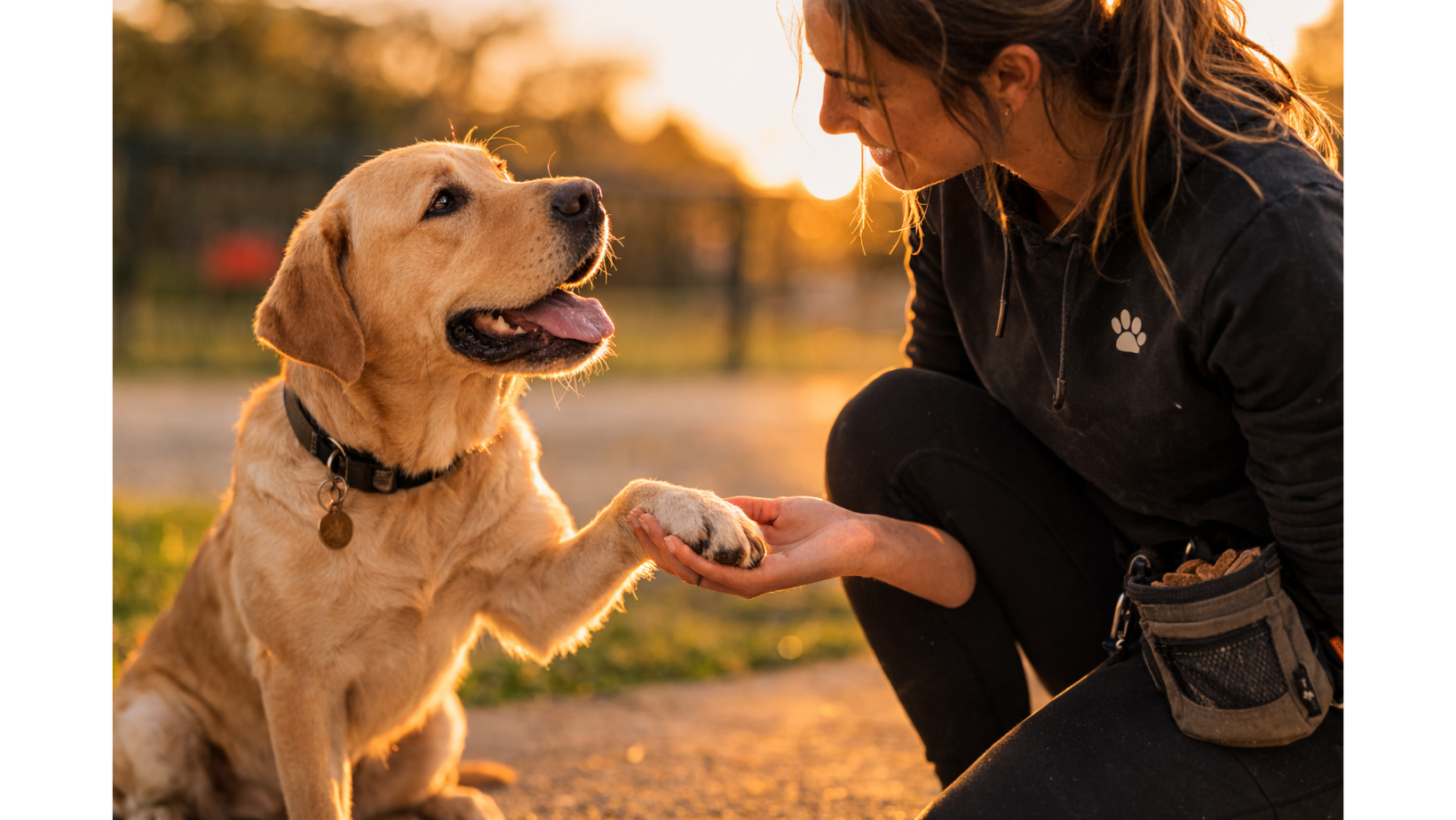 dog trainer with dog