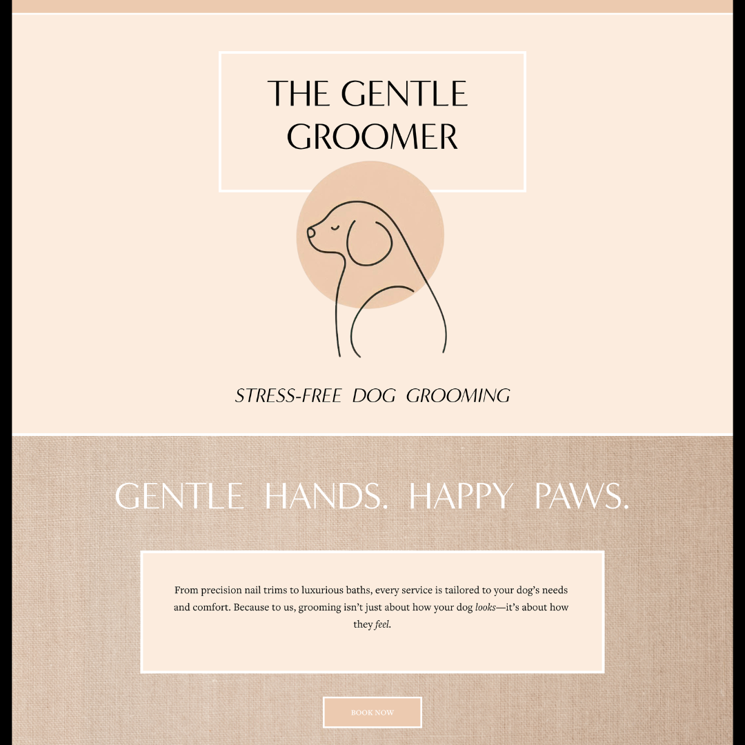 pet care business website design